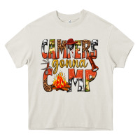 Cream campers gonna camp western Heavy Core Tee - texasbilliewilder