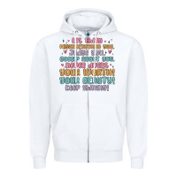 White let them Zipper Hoodie - MaliasSmallBusiness