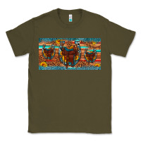Army Green saddle horseshoe  sunflower leopard license plate Classic Tee - Artiststas