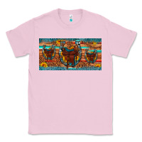 Bubblegum Pink saddle horseshoe  sunflower leopard license plate Classic Tee - Artiststas