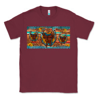 Burgundy saddle horseshoe  sunflower leopard license plate Classic Tee - Artiststas