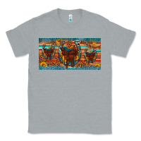 Heather Grey saddle horseshoe  sunflower leopard license plate Classic Tee - Artiststas