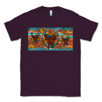 Plum saddle horseshoe  sunflower leopard license plate Classic Tee - Artiststas