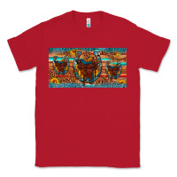 Red saddle horseshoe  sunflower leopard license plate Classic Tee - Artiststas