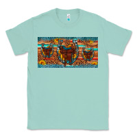 Seafoam saddle horseshoe  sunflower leopard license plate Classic Tee - Artiststas