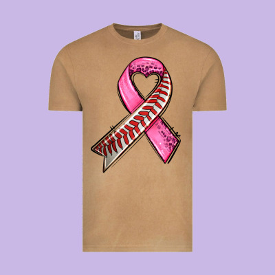 Breast Cancer Sport Ribbons Vintage Tee Designed By Adodesignshop