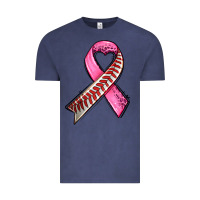 Vintage Denim breast cancer sport ribbons Vintage Tee - AdoDesignShop