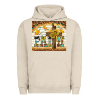 Pigment French Oak faith with cross Urban Hoodie - TumblerDesignByShophia