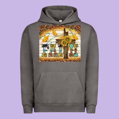 Faith With Cross Urban Hoodie Designed By Tumblerdesignbyshophia