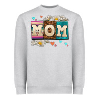 Heather Grey daisy mom Heavyweight Sweatshirt - AdoDesignShop