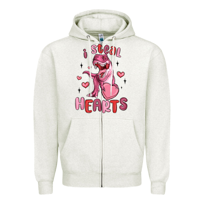 I Steal Hearts Zipper Hoodie by MaliasSmallBusiness | Teevron