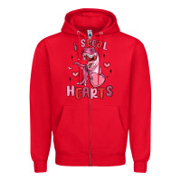 Red i steal hearts Zipper Hoodie - MaliasSmallBusiness
