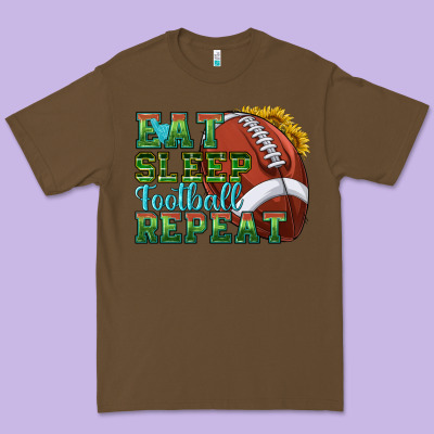 Premium Tee eat sleep football repeat