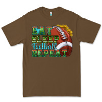 Cacao eat sleep football repeat Premium Tee - texasbilliewilder