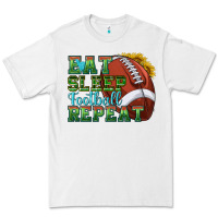 White eat sleep football repeat Premium Tee - texasbilliewilder
