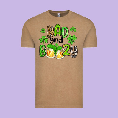 Bad And Boozy Vintage Tee Designed By Artiststas