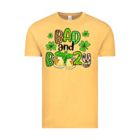 Vintage Mustard bad and boozy Vintage Tee - Artiststas