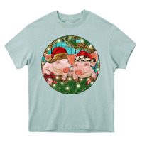 Arona Christmas Pigs Heavy Core Tee - RanaPortraitStore