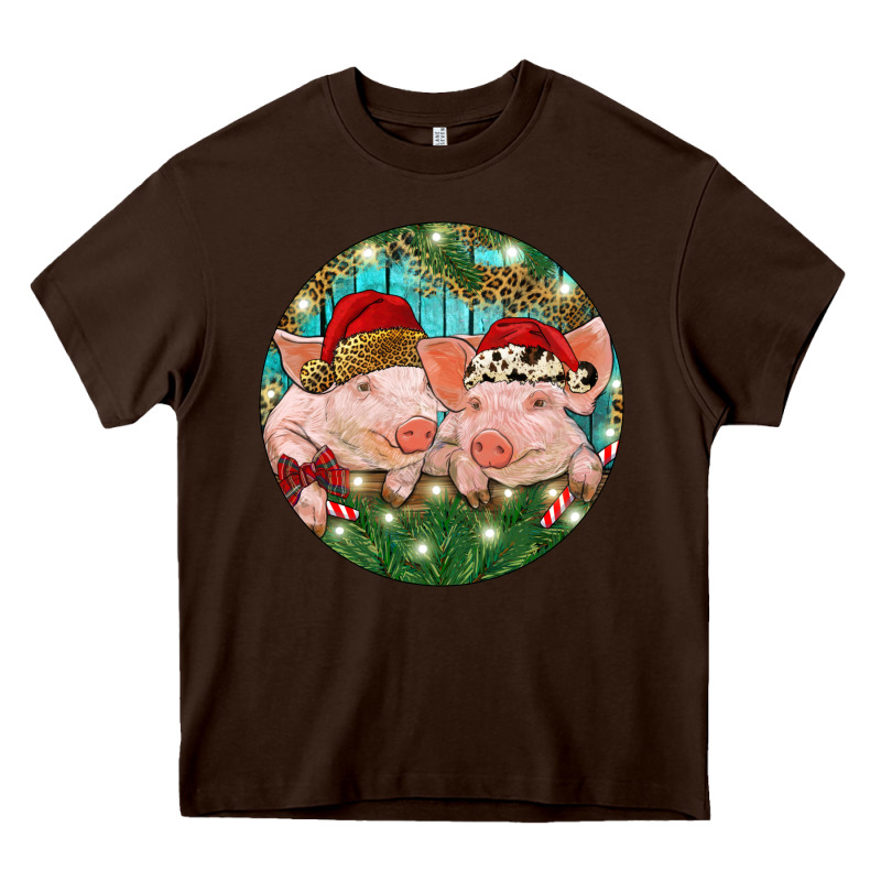 Christmas Pigs Heavy Core Tee by RanaPortraitStore | Teevron