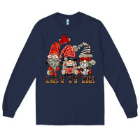 Navy let it be ladybug gnomies Long Sleeve Tee - BarkalooDesign