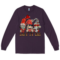 Plum let it be ladybug gnomies Long Sleeve Tee - BarkalooDesign