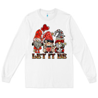 White let it be ladybug gnomies Long Sleeve Tee - BarkalooDesign