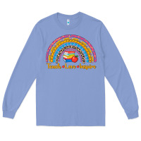 Colony Blue back to school rainbow teach love inspire Long Sleeve Tee - AdoDesignShop