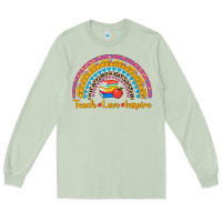 Matcha back to school rainbow teach love inspire Long Sleeve Tee - AdoDesignShop