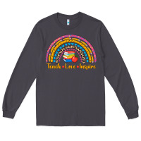 Smoke back to school rainbow teach love inspire Long Sleeve Tee - AdoDesignShop