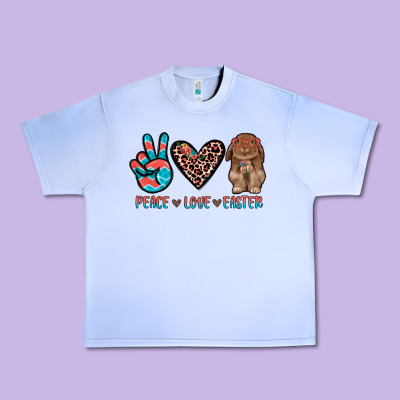 Peace Love Easter Urban Heavy Tee Designed By Jahusdesignshop