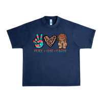 Navy peace love easter Urban Heavy Tee - JahusDesignShop