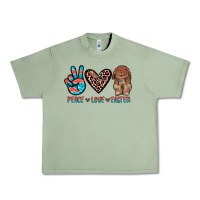 Oil Green peace love easter Urban Heavy Tee - JahusDesignShop