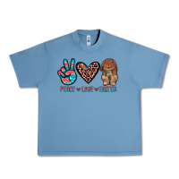 Pebble Blue peace love easter Urban Heavy Tee - JahusDesignShop