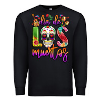 Black dia de los muertos Premium Sweatshirt - LillyAllenDesigns