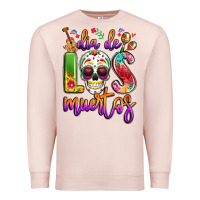 Pale Pink dia de los muertos Premium Sweatshirt - LillyAllenDesigns