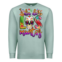 Seafoam dia de los muertos Premium Sweatshirt - LillyAllenDesigns