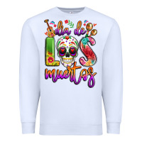 White dia de los muertos Premium Sweatshirt - LillyAllenDesigns