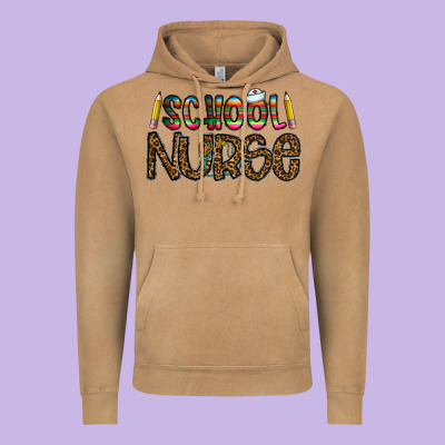 School Nurse Vintage Hoodie Designed By Cowhidedigitalart