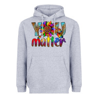 Heather Grey Lgbtq You Matter With Leopard Heavyweight Hoodie - BundleAndBundleShop