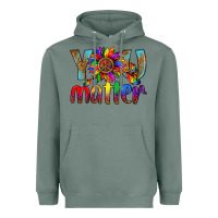 Sage Lgbtq You Matter With Leopard Heavyweight Hoodie - BundleAndBundleShop
