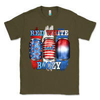Army Green red white and boozy Classic Tee - JahusDesignShop