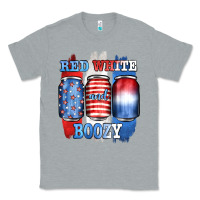 Heather Grey red white and boozy Classic Tee - JahusDesignShop