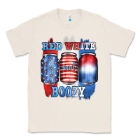 Natural red white and boozy Classic Tee - JahusDesignShop
