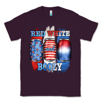 Plum red white and boozy Classic Tee - JahusDesignShop
