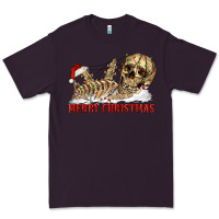 Plum Merry christmas skeleton Premium Tee - RanaPortraitStore