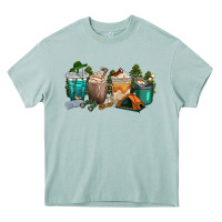 Arona camping coffee cups Heavy Core Tee - texasbilliewilder