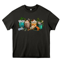 Asphalt camping coffee cups Heavy Core Tee - texasbilliewilder