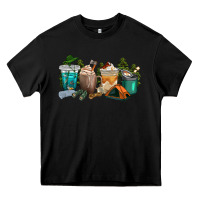Black camping coffee cups Heavy Core Tee - texasbilliewilder