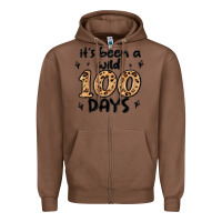 Chestnut its been a wild 100 days Zipper Hoodie - MaliasSmallBusiness
