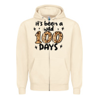 Sandshell its been a wild 100 days Zipper Hoodie - MaliasSmallBusiness